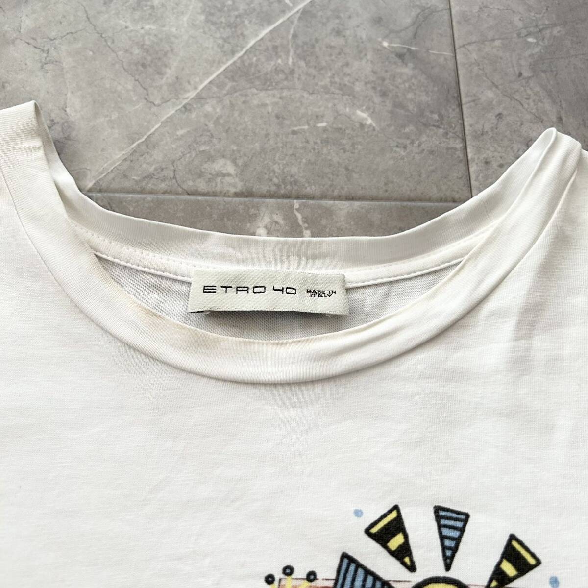 ETRO エトロ Tシャツ 半袖Tシャツ 白 ホワイト 40 2枚セット_画像3