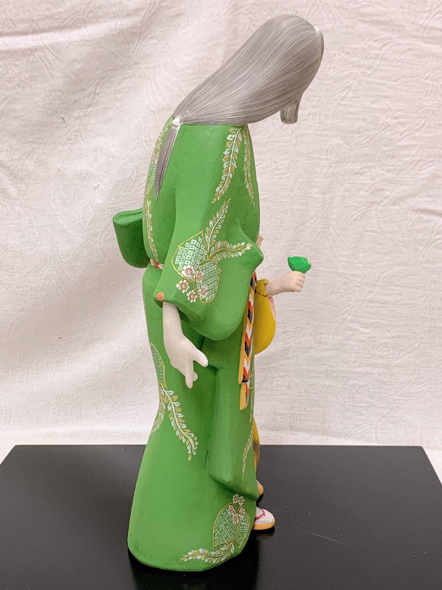 13901/博多人形「野辺の唄」柴田闘夫作 伝統工芸 日本人形 郷土玩具の画像4