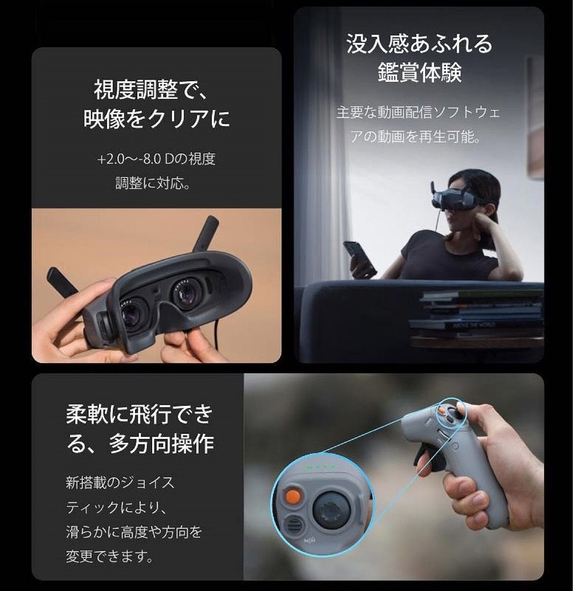 DJI Goggles 2 Motion Combo GOGGLES 2 ドローン　RC Motion 2  VR ゴーグル