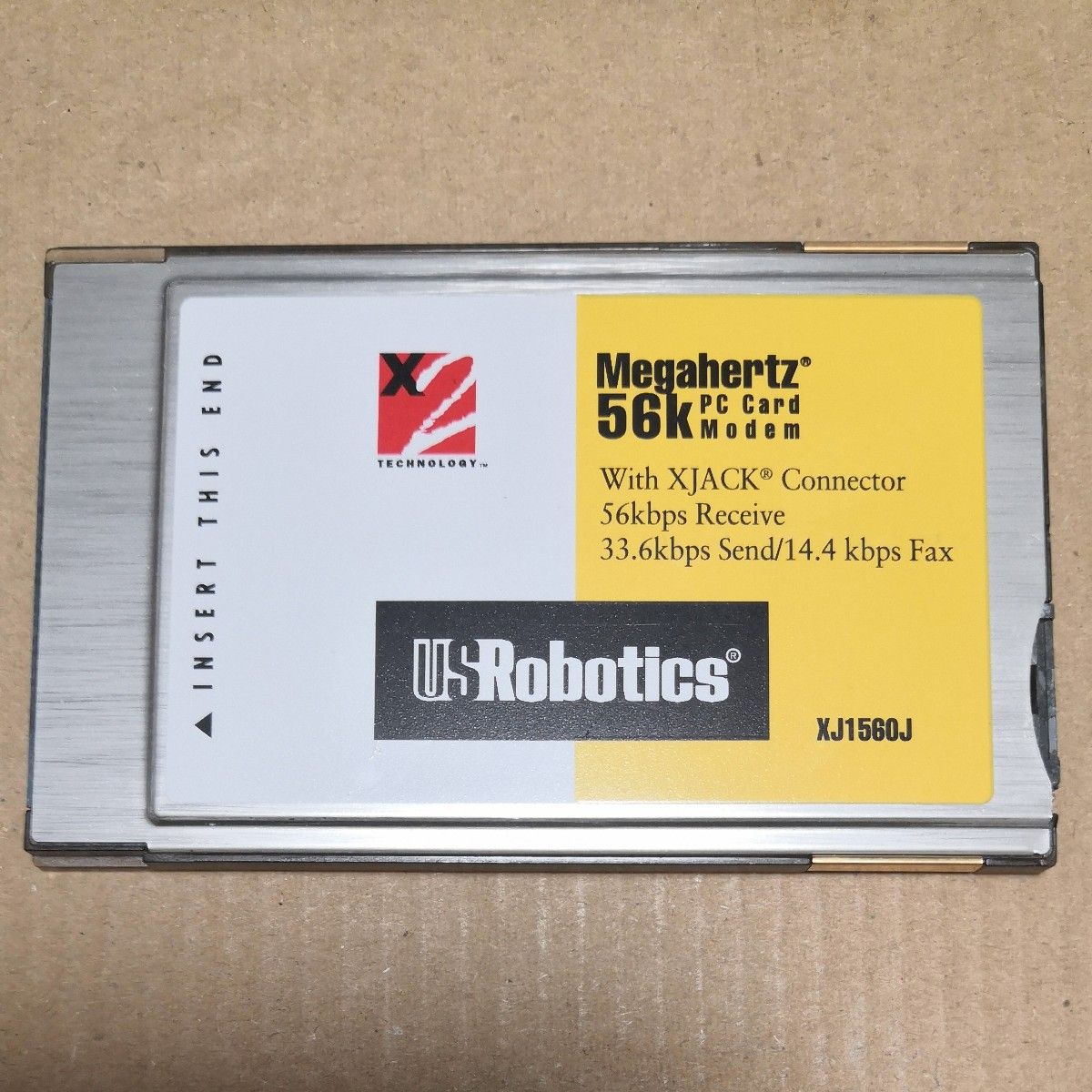 USRobotics Megahertz 56k PCカード型モデム XJ1560J