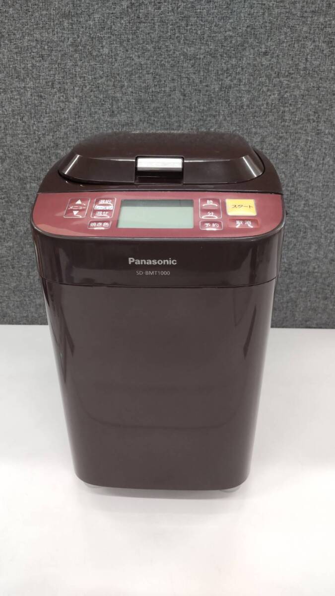 0604k0811 Panasonic パナソニック SD-BMT1000 ホームベーカリー 1斤タイプ ブラウン 2015年製の画像1