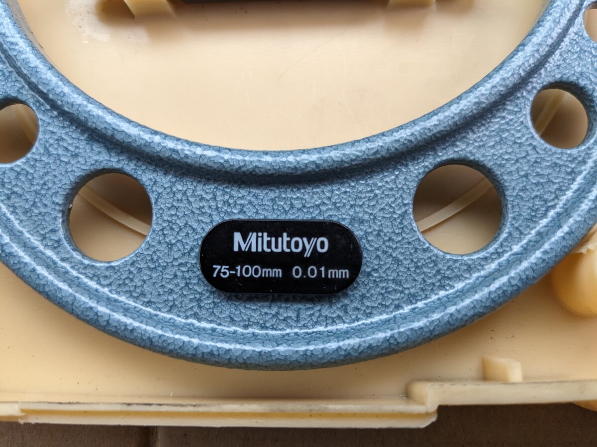 # стоимость доставки 520 иен #mitsutoyo микрометр 75-100mm Mitutoyo