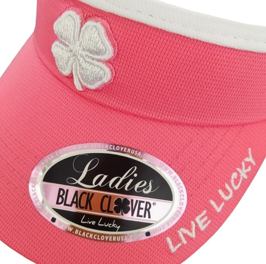 未使用品タグ付 サンバイザー ゴルフウェア ブラッククローバー ゴルフ ピンク BLACKCLOVER GOLF 帽子