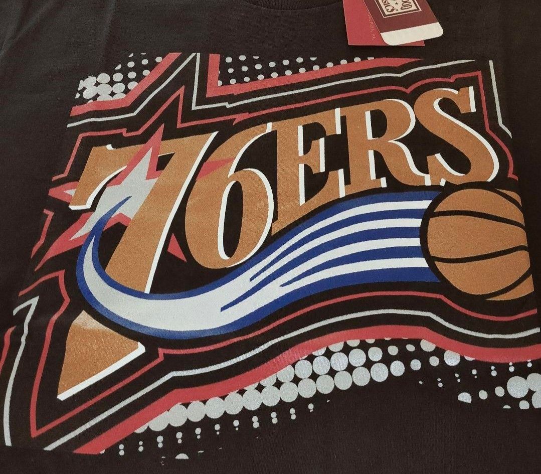 訳あり 未使用品 mitchell&ness ミッチェルアンドネス Tシャツ  半袖Tシャツ  プリント NBA ブラック   