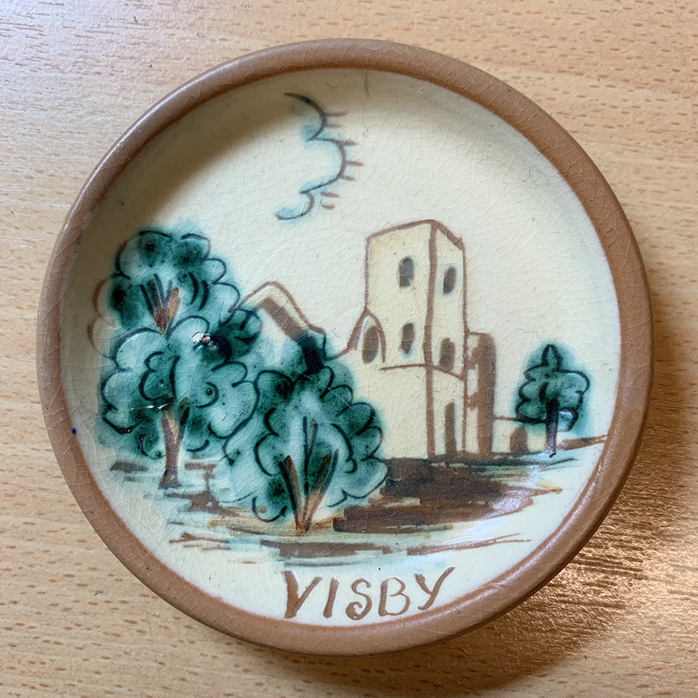  スウェーデン VISBY バター皿 　VINTAGE RESTAURANT VISBY_画像1
