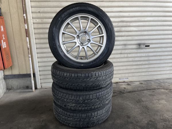 ★売切★カローラアクシオ他★DUNLOP★DIGI-TYRE EC202★175/65R15★ラジアルタイヤ＆社外アルミホイール★４本セットの画像1