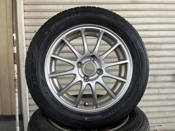 ★売切★カローラアクシオ他★DUNLOP★DIGI-TYRE EC202★175/65R15★ラジアルタイヤ＆社外アルミホイール★４本セットの画像2