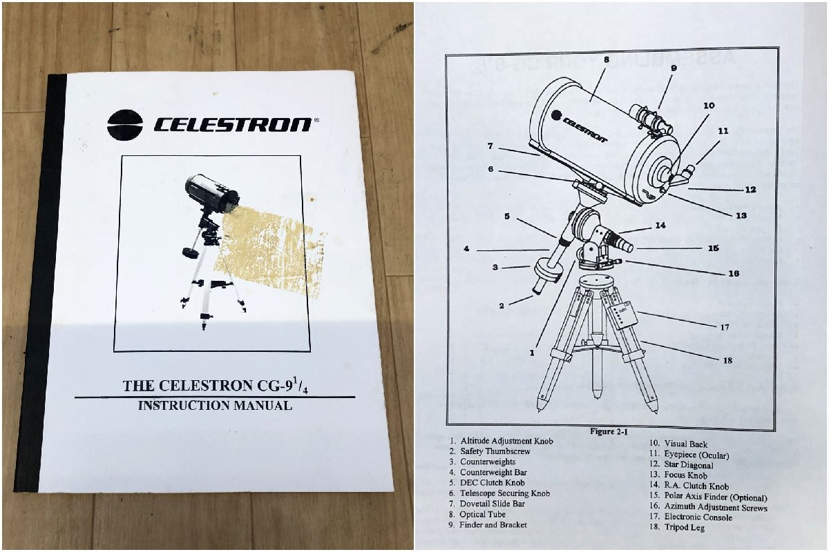 ＜ジャンク品＞セレストロン 天体望遠鏡 THE CELESTRON CG-9.25（10324040805536DJ）の画像8