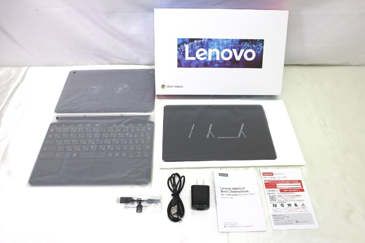 ＜中古品＞Lenovo IdeaPad Duet Chromebook 64GB CT-X636F ZA6F0024JP アイスブルー+アイアングレー（10324040805537DJ）_画像1