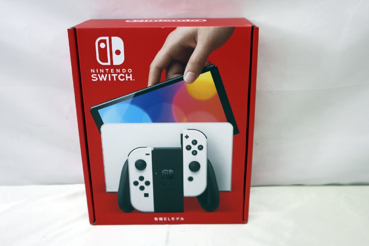 □未使用品□Nintendo　Nintendo Switch　有機ELモデル　HEG-S-KAAAA　Joy-Con(L)/(R) ホワイト（11124040405285WY）_画像1