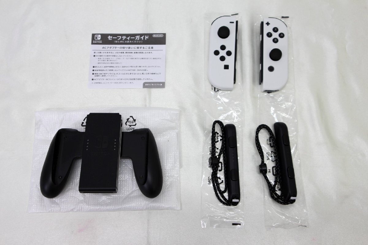 □未使用品□Nintendo　Nintendo Switch　有機ELモデル　HEG-S-KAAAA　Joy-Con(L)/(R) ホワイト（11124040405316WY）_画像2