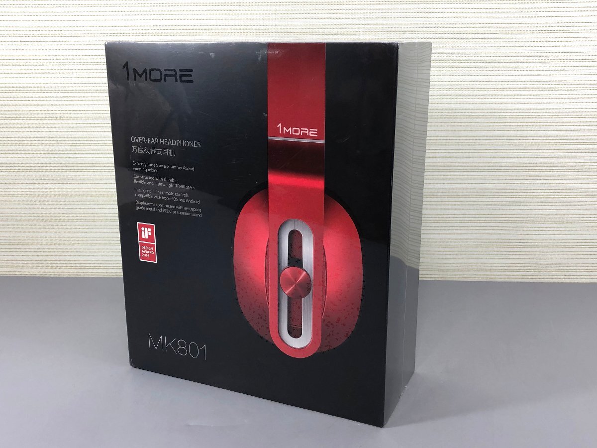 〇未開封品〇1MORE Wired Headphone Red MK801 RD (31724010800366SH)の画像1