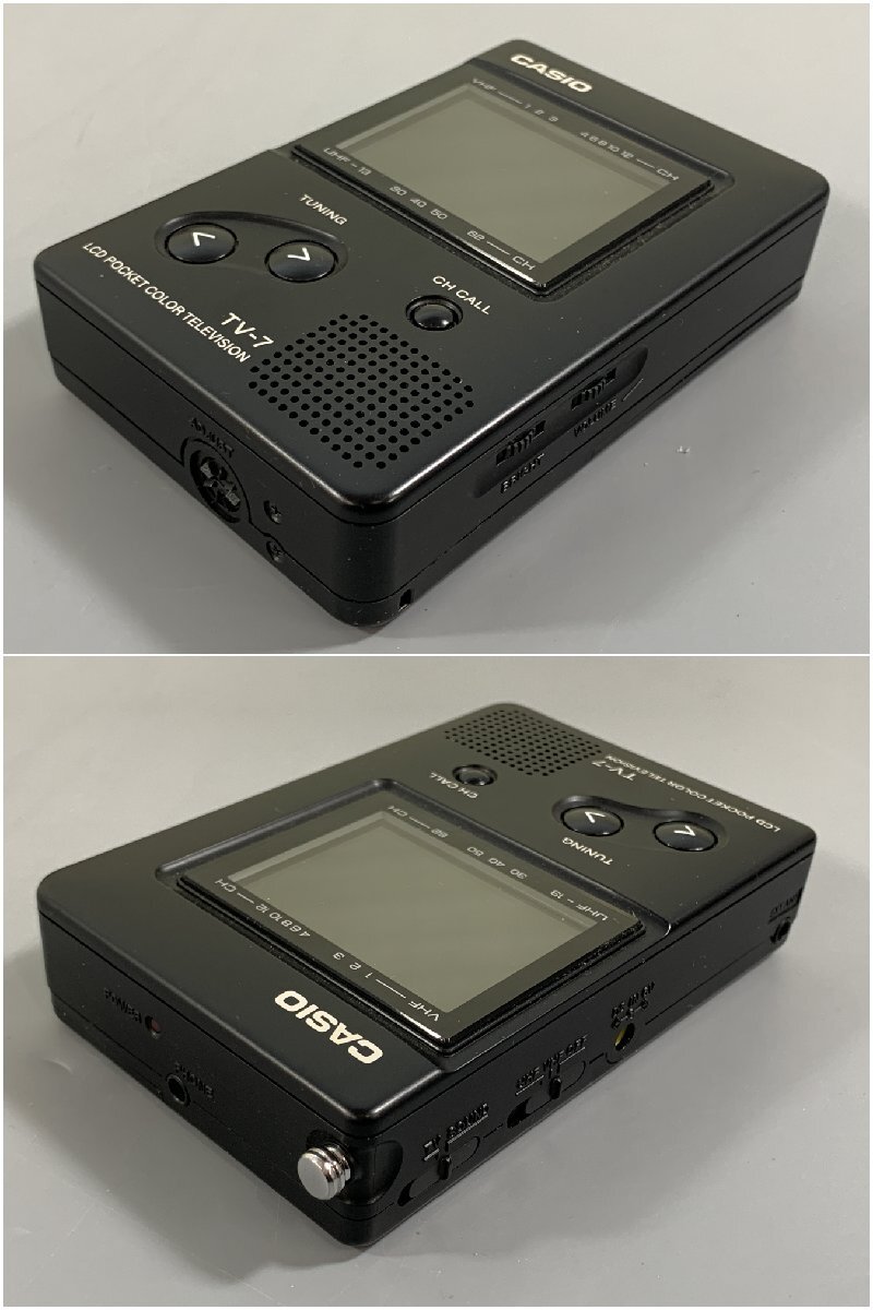 ＜ジャンク品＞CASIO ポケット液晶カラーテレビ 2.2型 TV-7 1991年製（30424030403630DJ）の画像3
