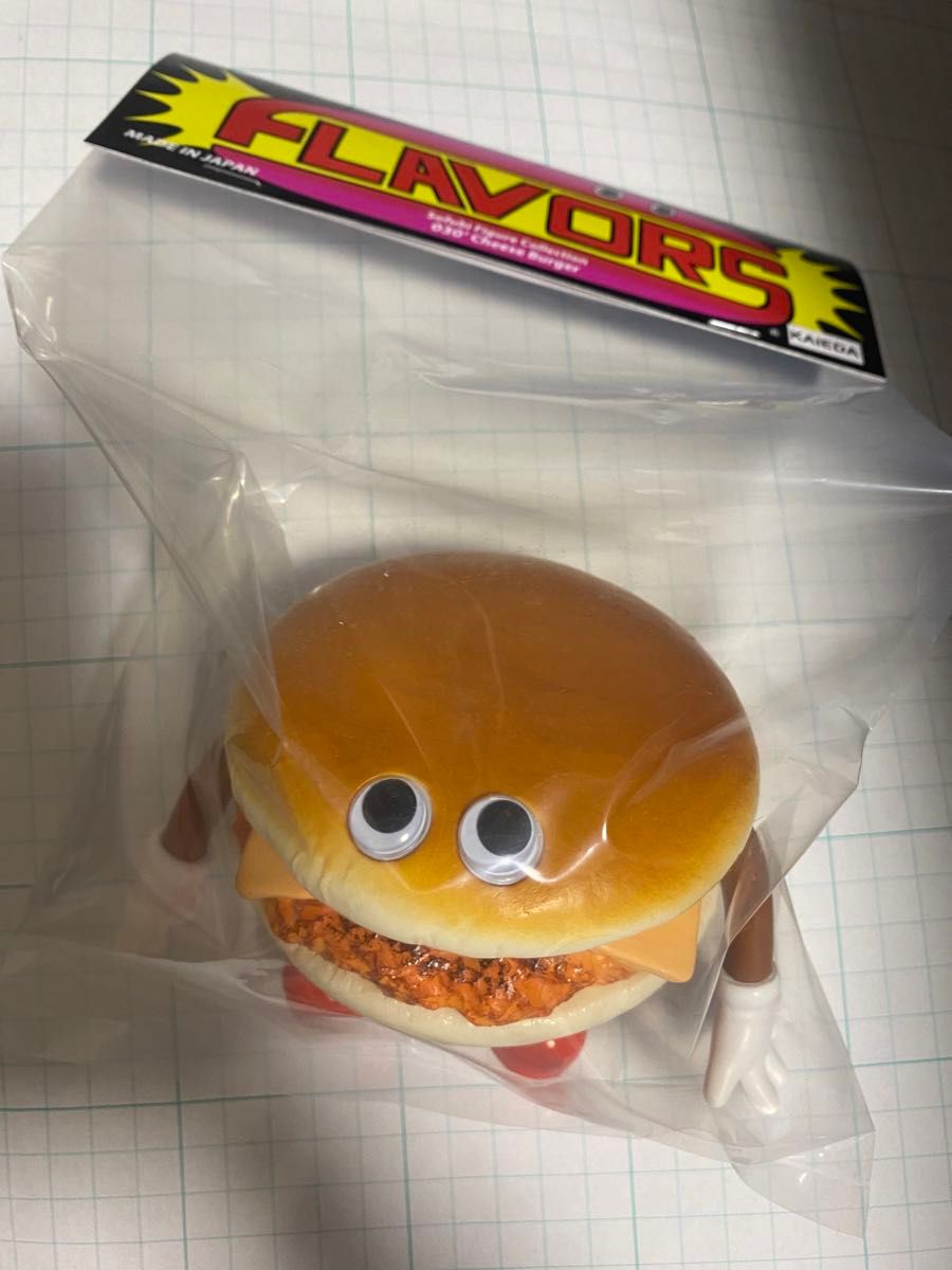 2個セット　フレーバーズ　KAIEDA FLAVORS チーズバーガー　テリヤキバーガー　ハンバーガー　ソフビ