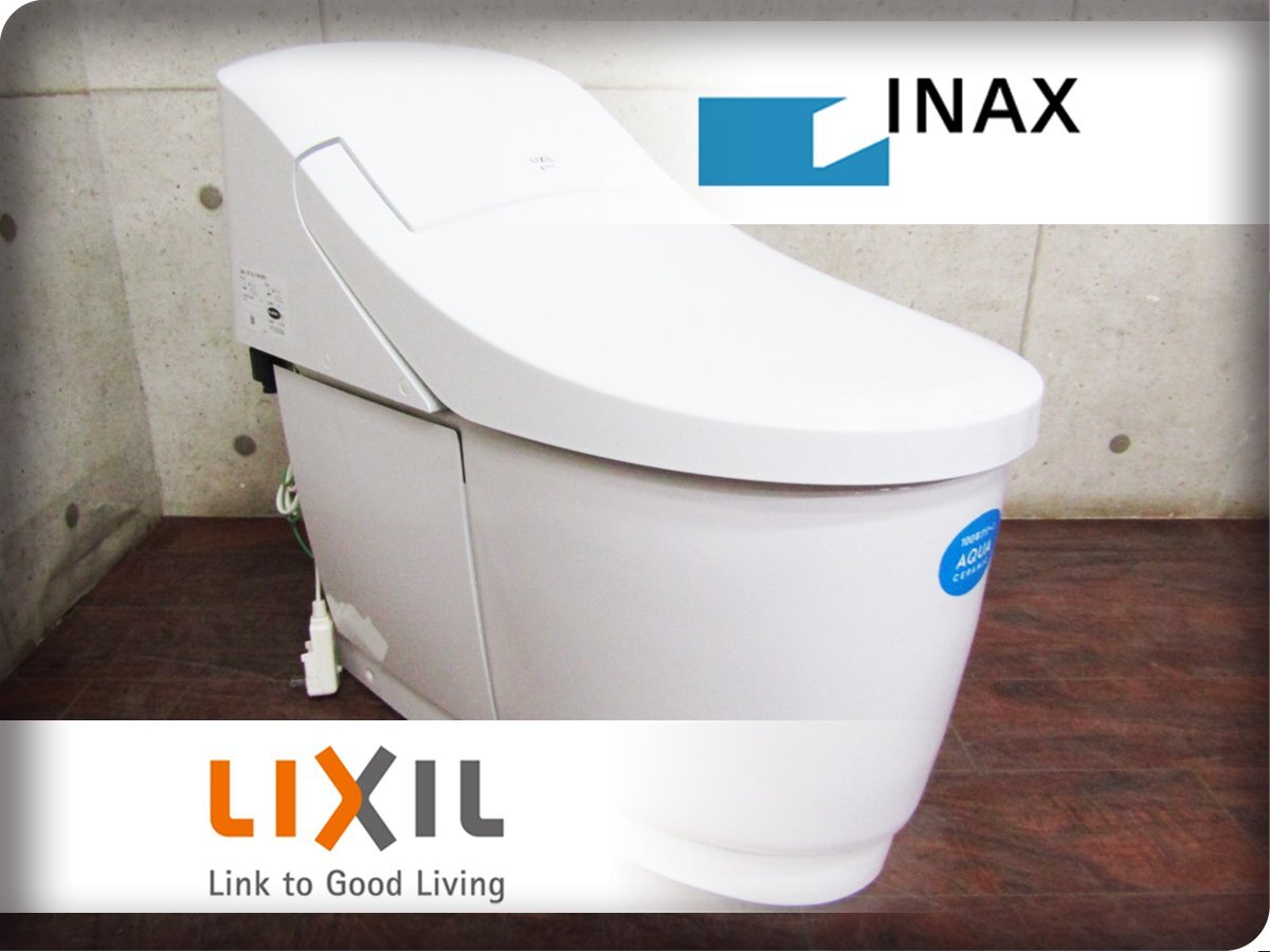 ■展示品■未使用品■LIXIL/INAX■タンクレストイレ■床排水■プレアスLS■アクアセラミック■DT-CL114H BW1/YBC-CL10H BW1■28万■ymm975mの画像1