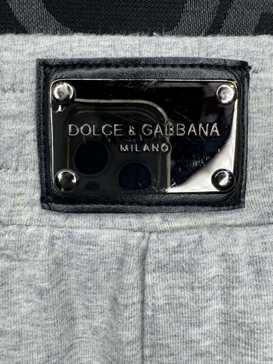 DOLCE&GABBANA ドルチェ&ガッバーナ ハーフパンツ 短パン ショートパンツ 中古 本物 Mサイズ レイヤード加工 プレート グレーの画像5