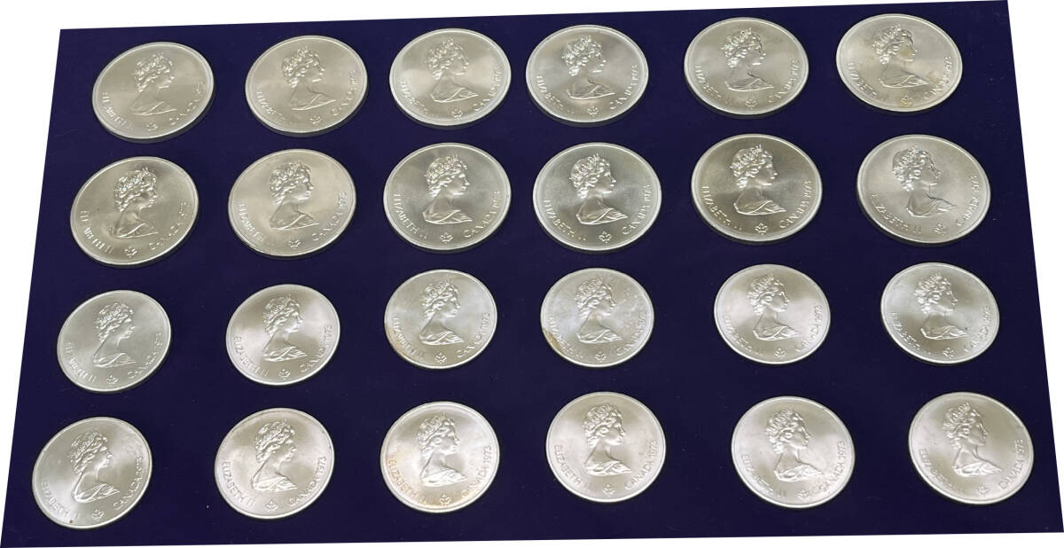 [銀貨]　第21回（1976年）モントリオールオリンピック　記念銀貨　４枚入りを６セット_画像5