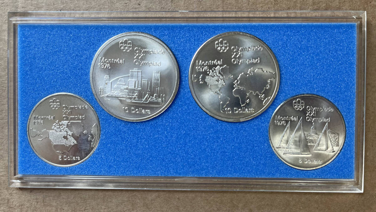 [銀貨] 第21回（1976年）モントリオールオリンピック 記念銀貨 ４枚セットの画像3