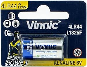 Vinnic 4LR44 6V アルカリ 乾電池 【 1シート 5個セット 】 水銀0％ ブリスターパッケーの画像4