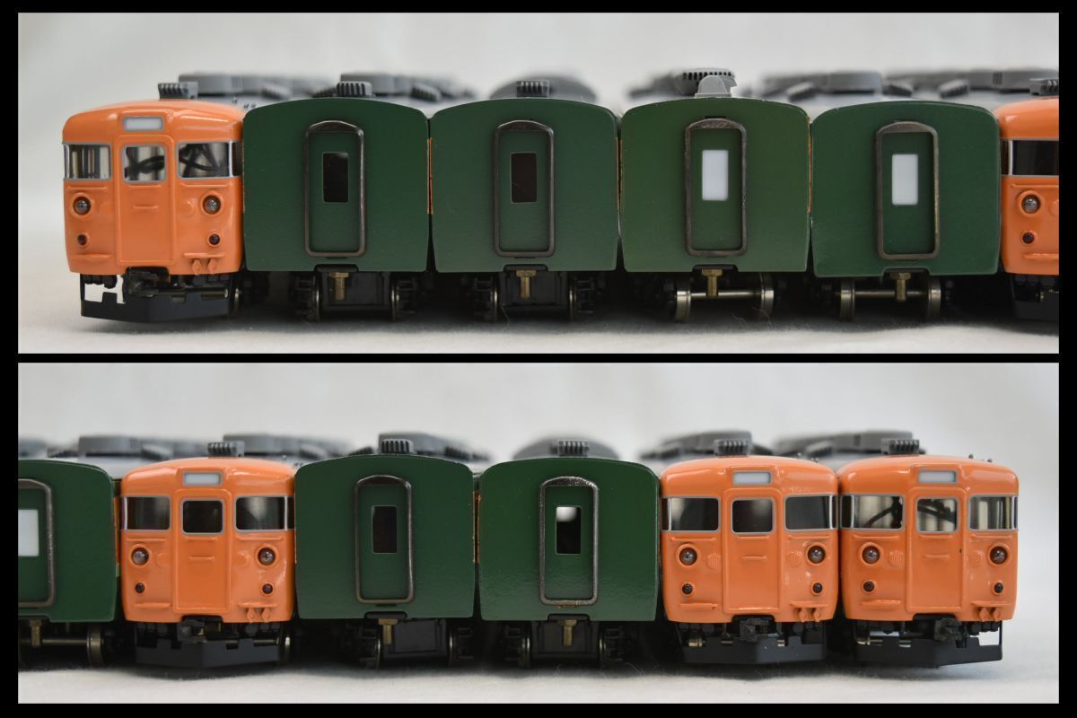 T5A030 エンドウ ENDO 153系 国鉄シリーズ 10両 緑 オレンジの画像5