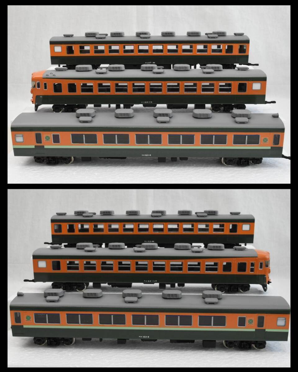 T5A030 エンドウ ENDO 153系 国鉄シリーズ 10両 緑 オレンジの画像2