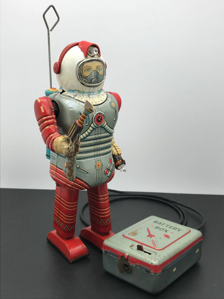 【稼働品 WORKING/動画あり】Nomura Toys/ノムラトーイ/スペースマン/Space Man/アストロノーツ/ブリキ/リモコン/TIN TOY/昭和/当時物の画像1