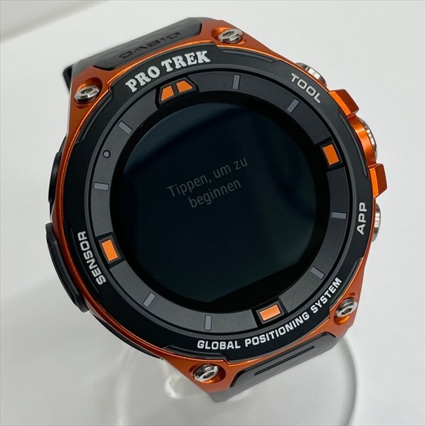 CASIO カシオ PROTREK プロトレック スマートアウトドアウォッチ 腕時計 WSD-F20-RG オレンジ デジタル 動作確認済み 箱/充電器付き 極美品の画像3