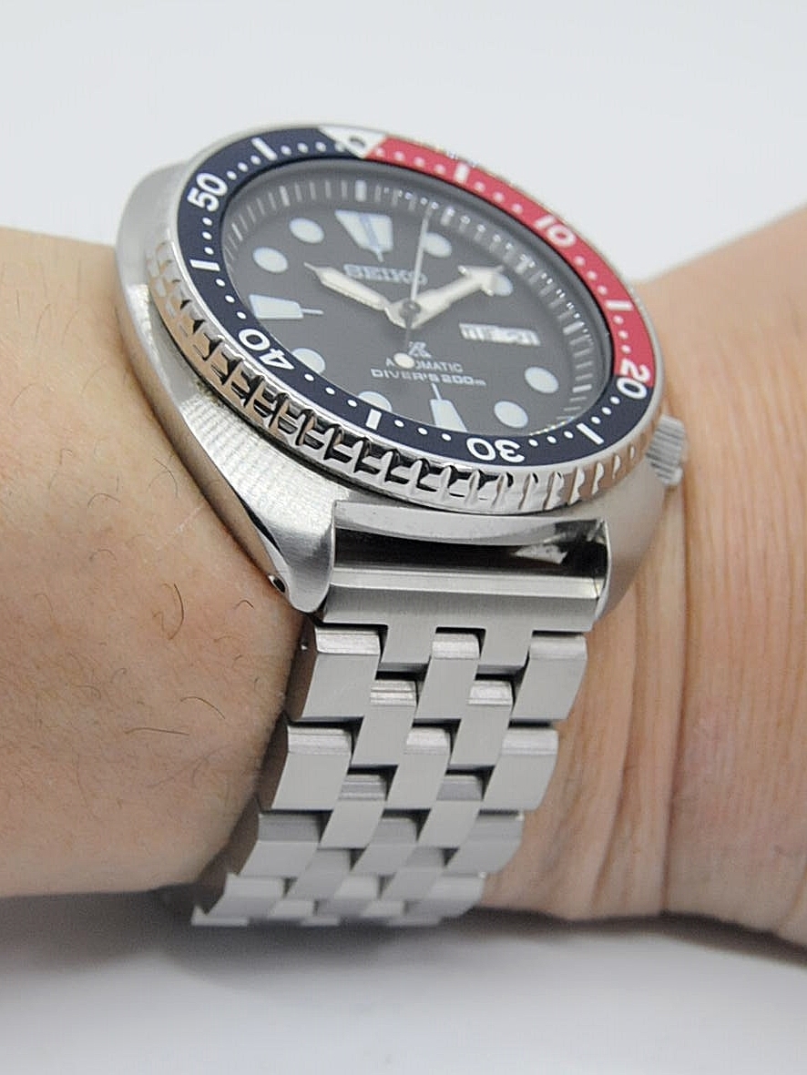 腕時計 5連 直カン エンジニア 交換ベルト 24mm シルバー ステンレス製の画像8