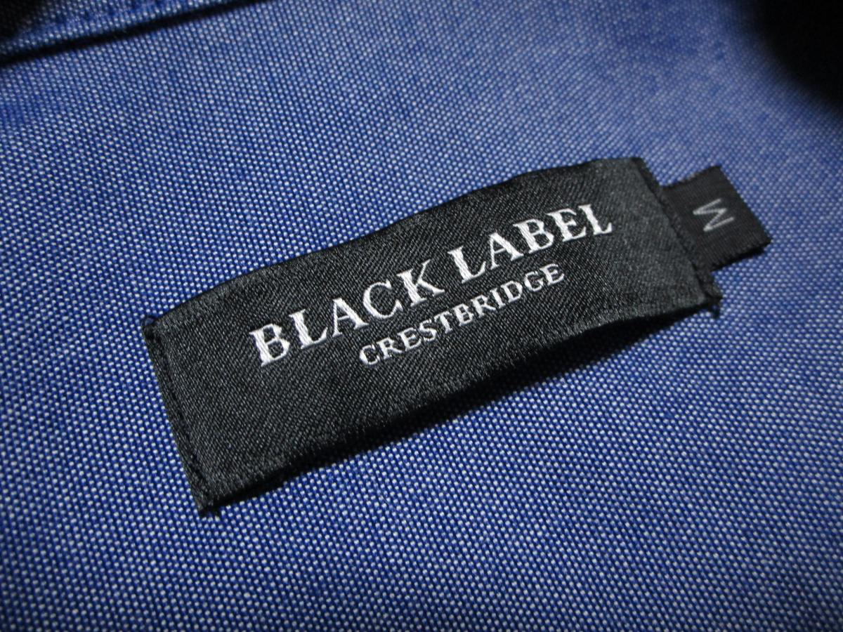 【ブラックレーベル クレストブリッジ】 カモフラCBチェック 長袖シャツ （M） ネイビー コットン BLACK LABEL CRESTBRIDGEの画像6
