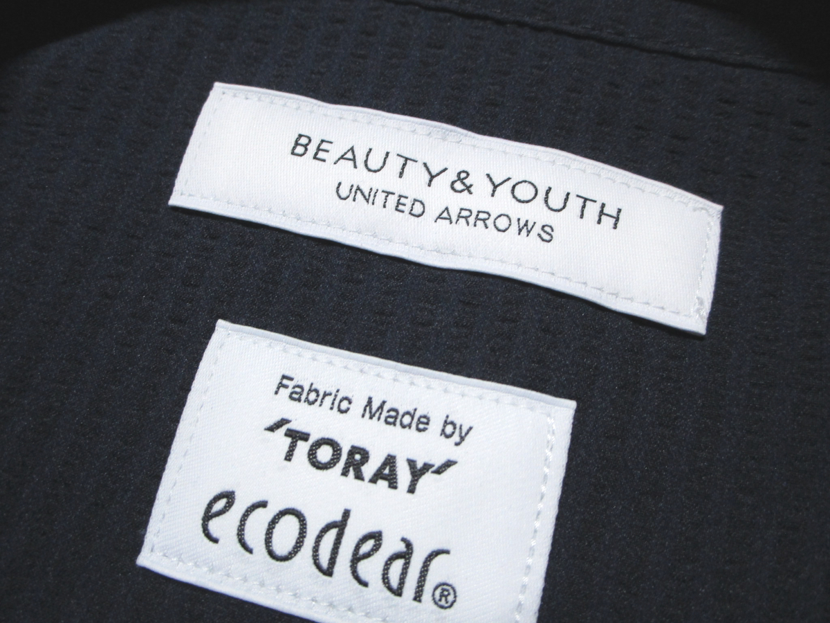 新品 【ユナイテッドアローズ】 シアサッカー 2Bテーラードジャケット サイズM ネイビー UNITED ARROWS BEAUTY & YOUTHの画像7