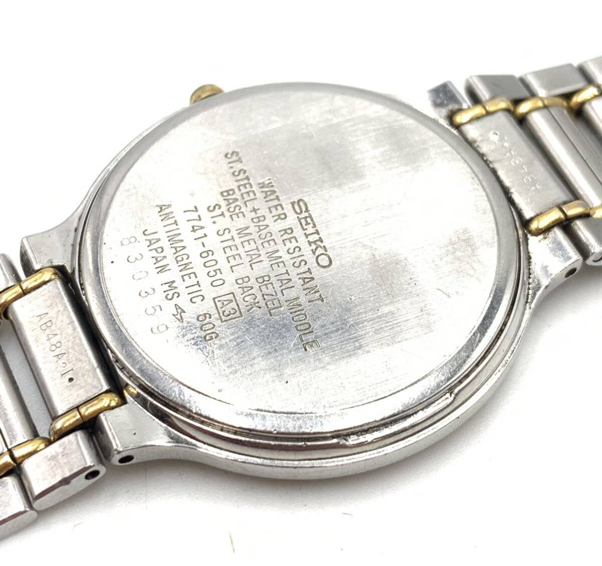  Seiko Dolce brand Gold wristwatch 7741-6050 men's stylish 