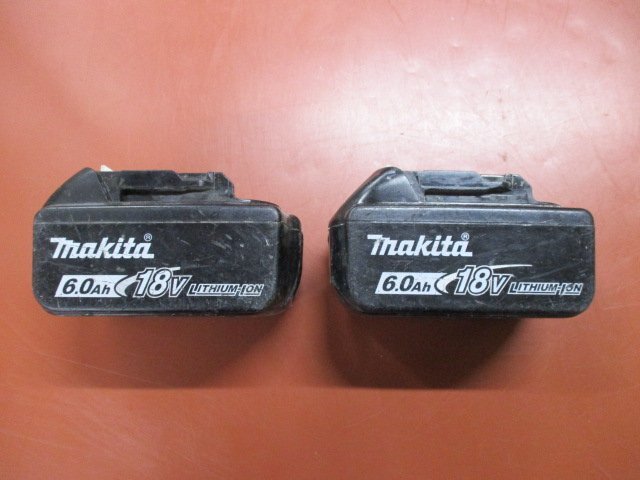 レターパックプラス発送 マキタ 18V 6.0Aｈ リチウムイオンバッテリー2個セット BL1860Bの画像1
