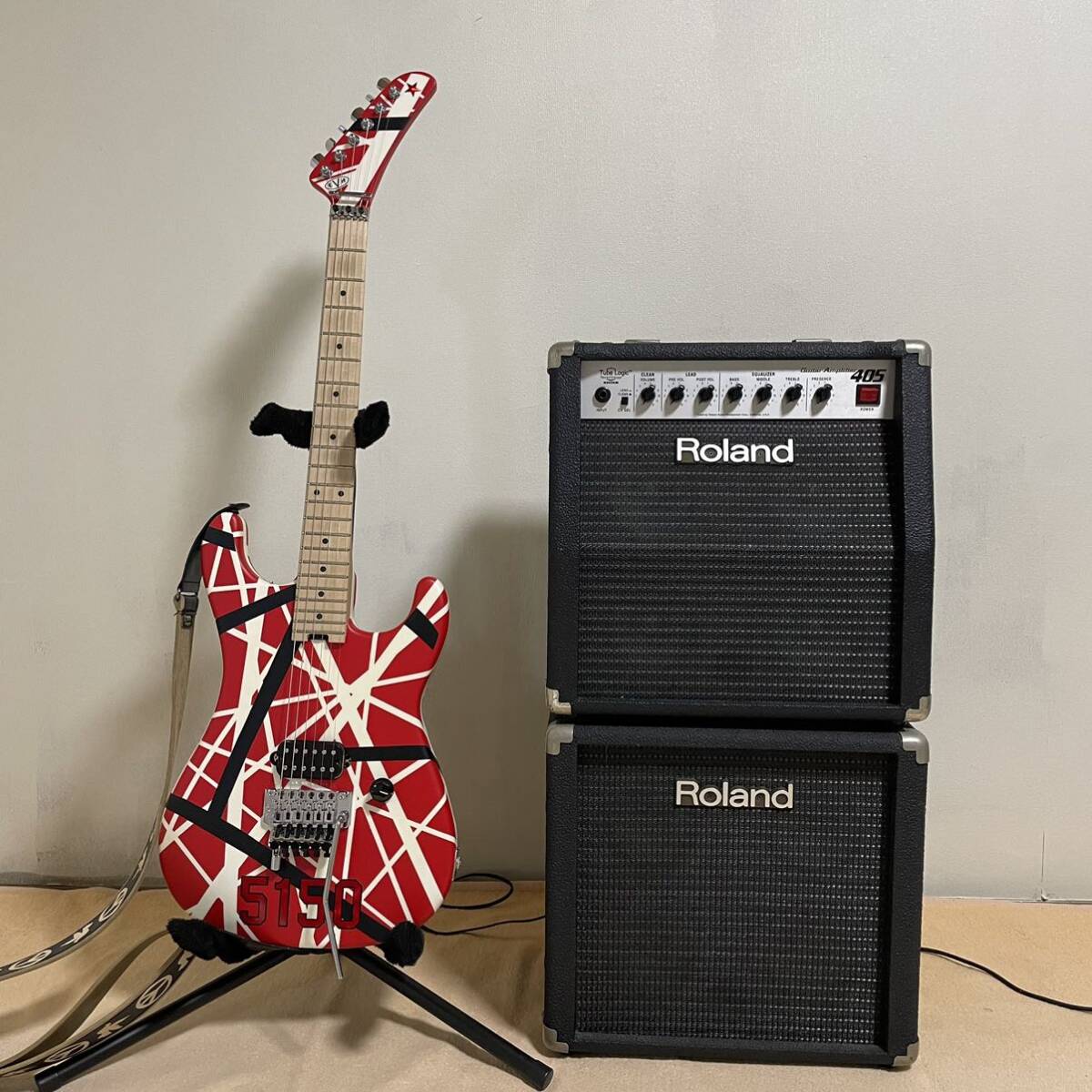  Roland ローランド GC-405X ギターアンプ 動作確認済み BOSS VAN HALEN ブラウンサウンド_画像9