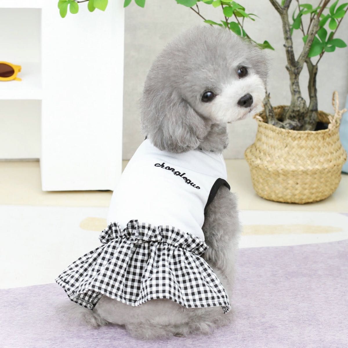 犬 犬の服 犬服 ペット服 いぬ わんちゃん ワンピース スカート チェック ギンガムチェックかわいい おそろい ペア プレゼント