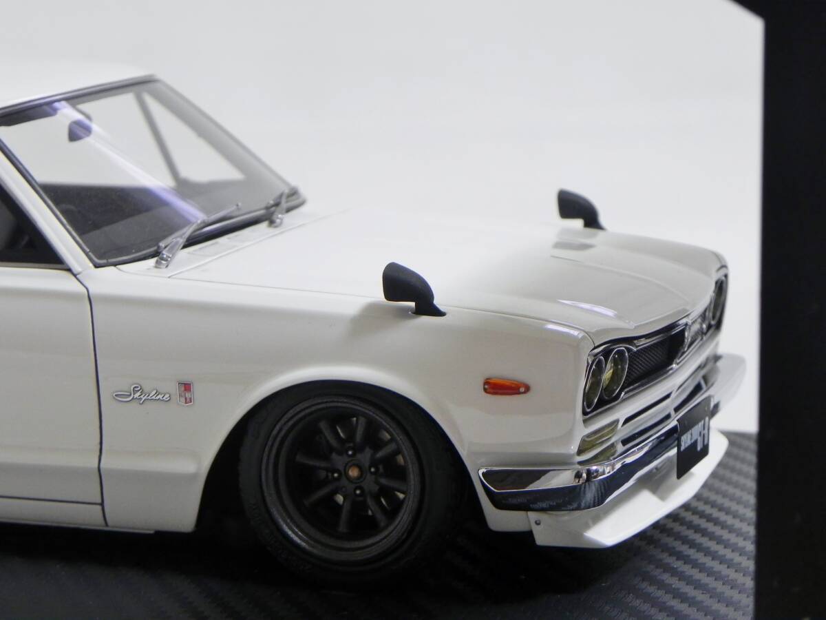 IG 0356 1/18 Nissan Skyline 2000 GT-R white ignition model RS Watanabe Nissan Skyline 2000 GT-R (KPGC10) White