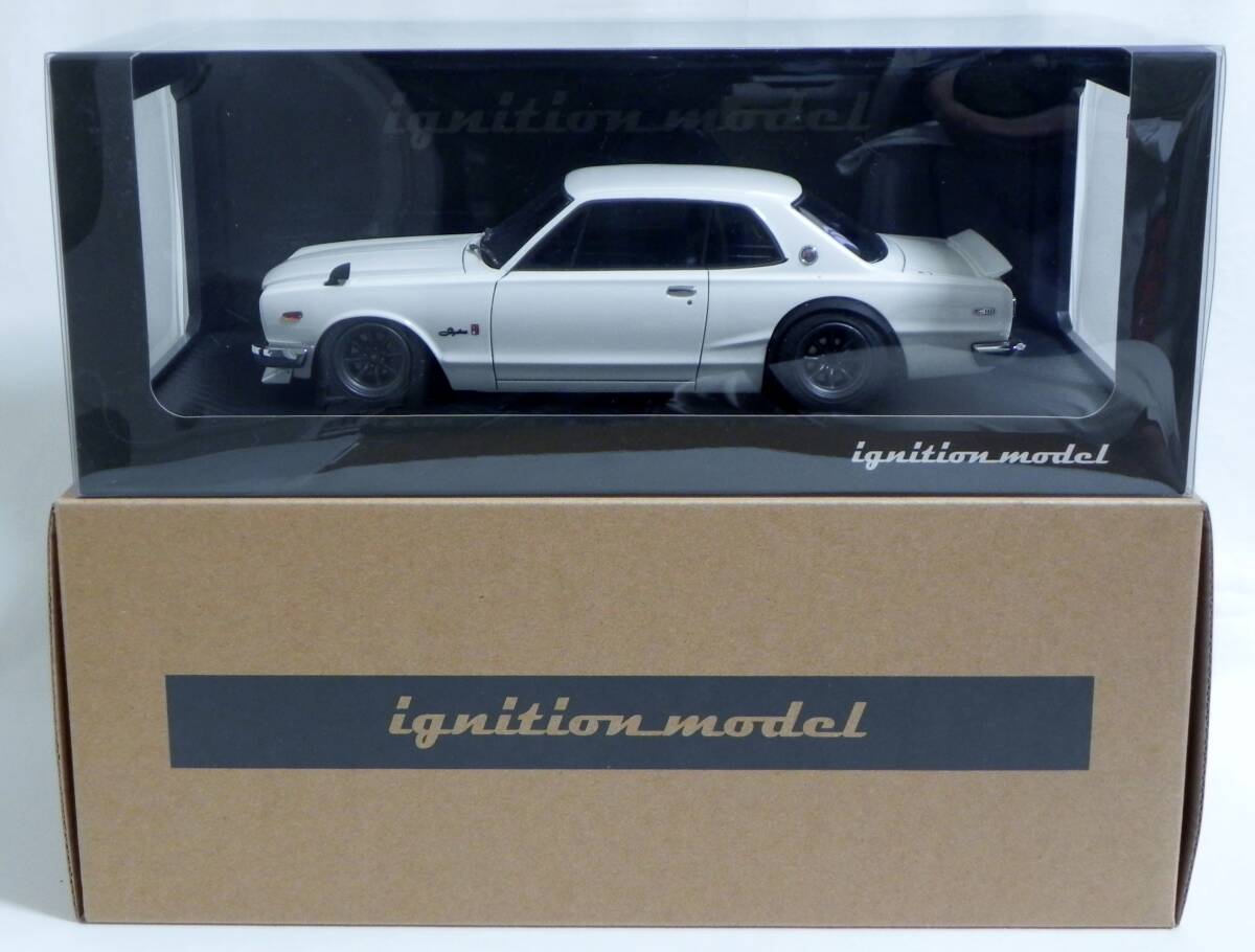 IG 0356 1/18 Nissan Skyline 2000 GT-R white ignition model RS Watanabe Nissan Skyline 2000 GT-R (KPGC10) White