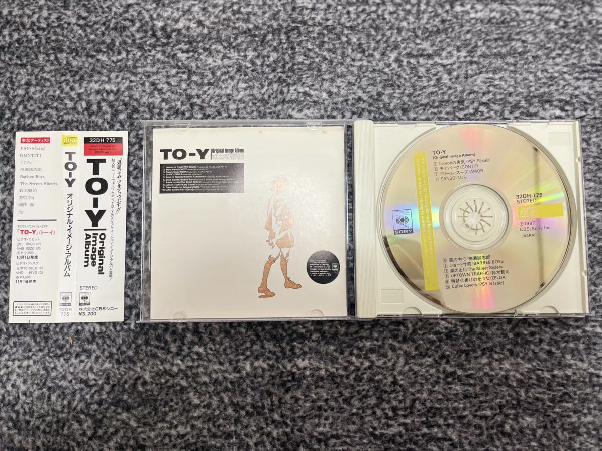 TO-Y ORIGINAL IMAGE ALBUM CD 1987年 当時物 帯付 貴重 CBS SONY 上條淳士 psys バービーボーイズ トーイ オリジナル ビデオ アニメの画像4