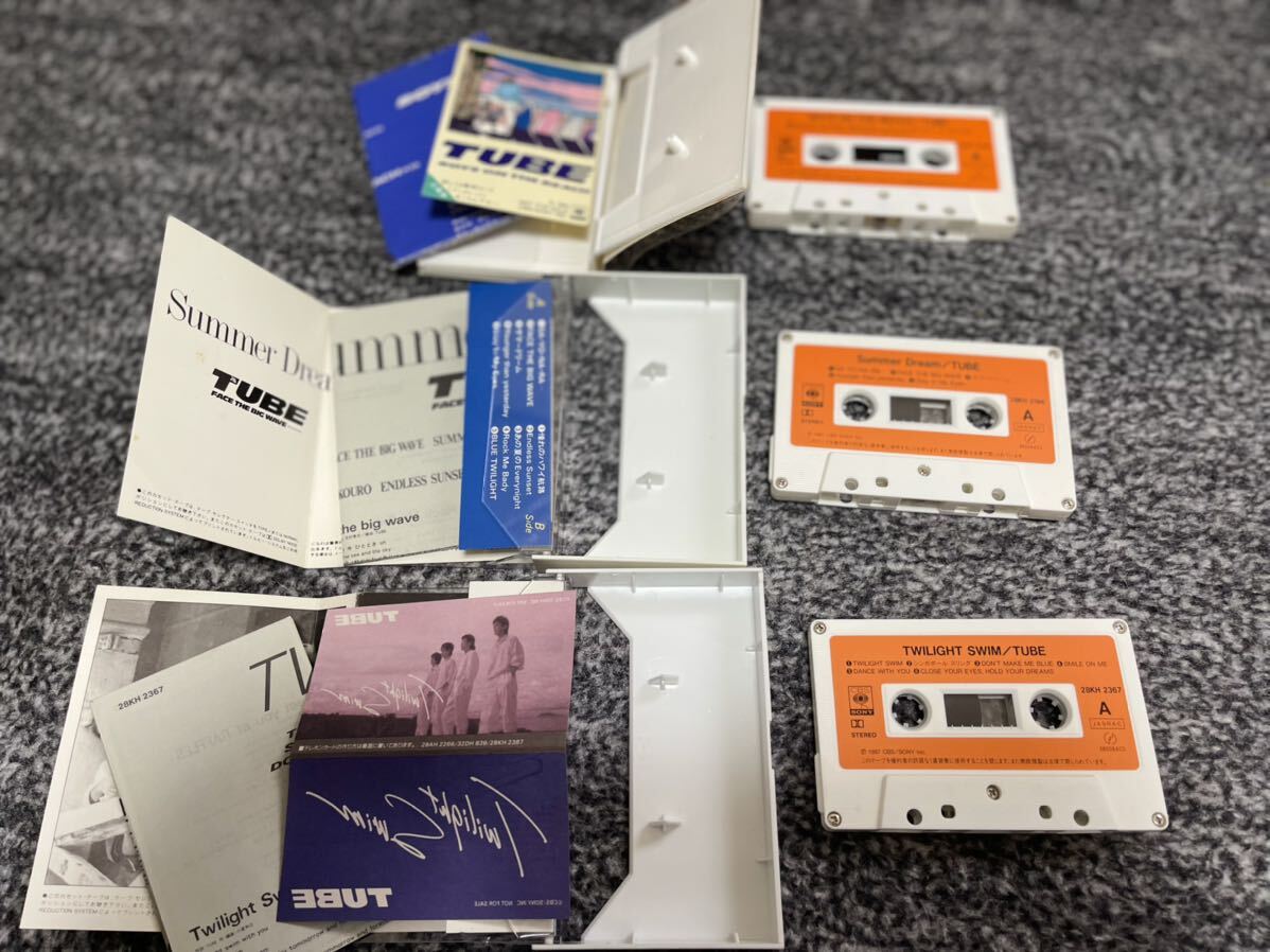 【80s コンプ】TUBE カセット 10本 セット CBS SONY 黄金期 最新 sunny day 前田亘輝 初期 レトロ 邦楽 カセットテープ 名作 アルバムの画像5