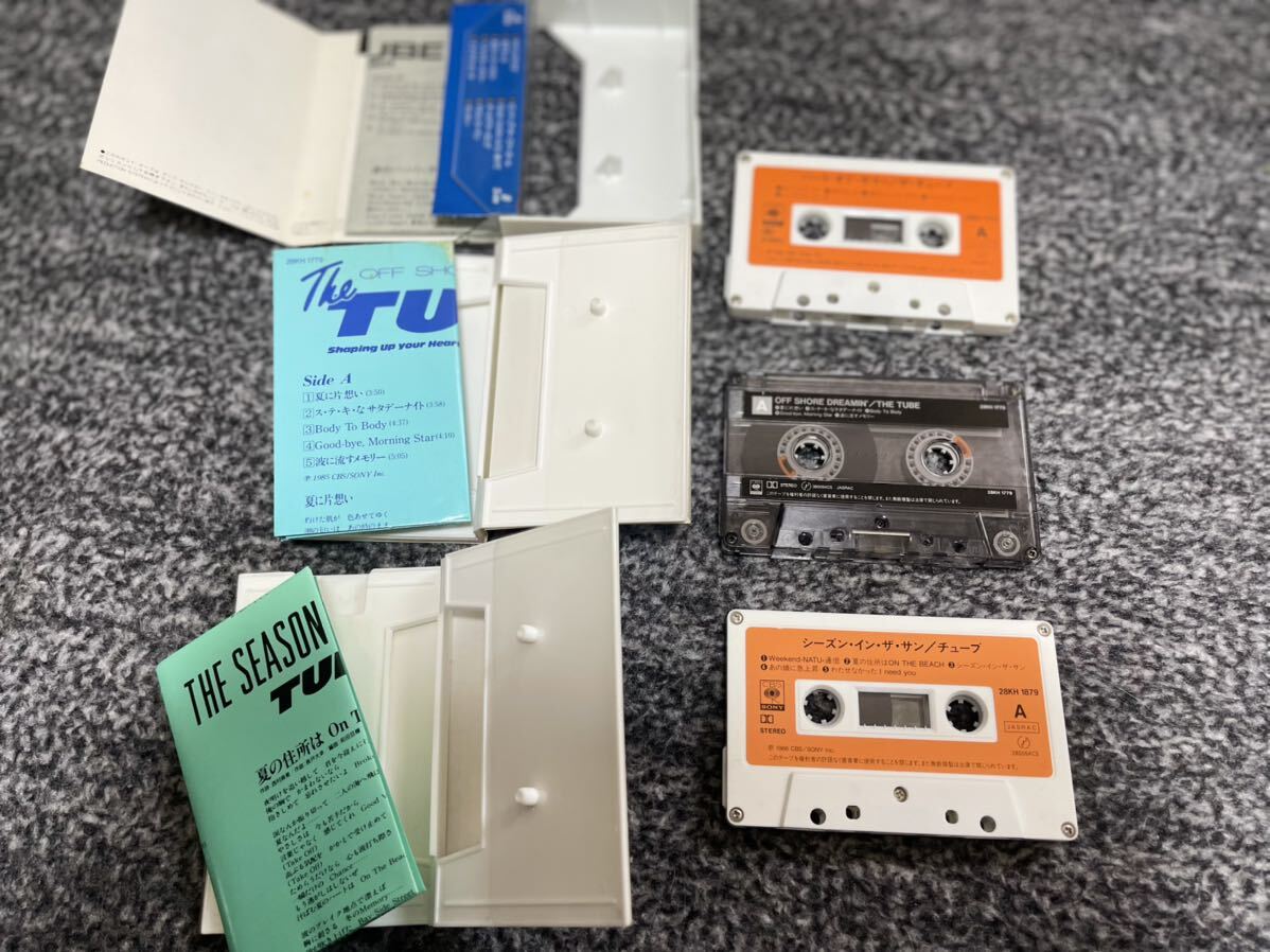 【80s コンプ】TUBE カセット 10本 セット CBS SONY 黄金期 最新 sunny day 前田亘輝 初期 レトロ 邦楽 カセットテープ 名作 アルバムの画像4