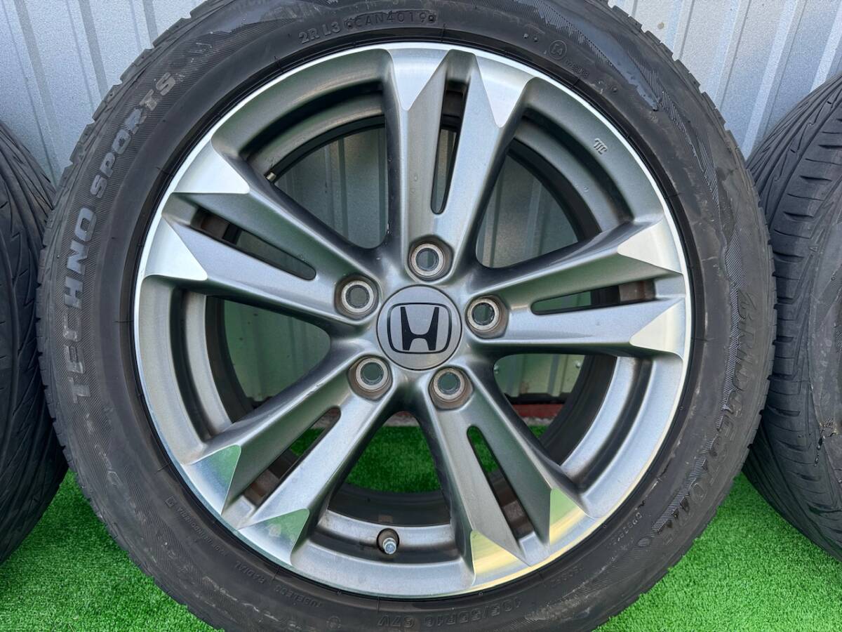 ホンダ CR-Z 純正 195/55R16インチ HONDA CR-Z 16X6J+45 5H ホイール 2019年 タイヤ 4本セット。。。の画像4