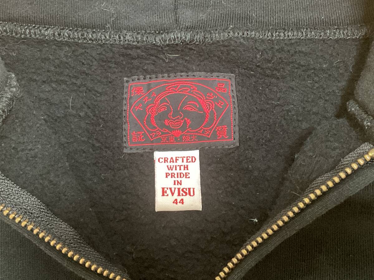  Evisu EVISUme колено карман тренировочный парка size44 черный 