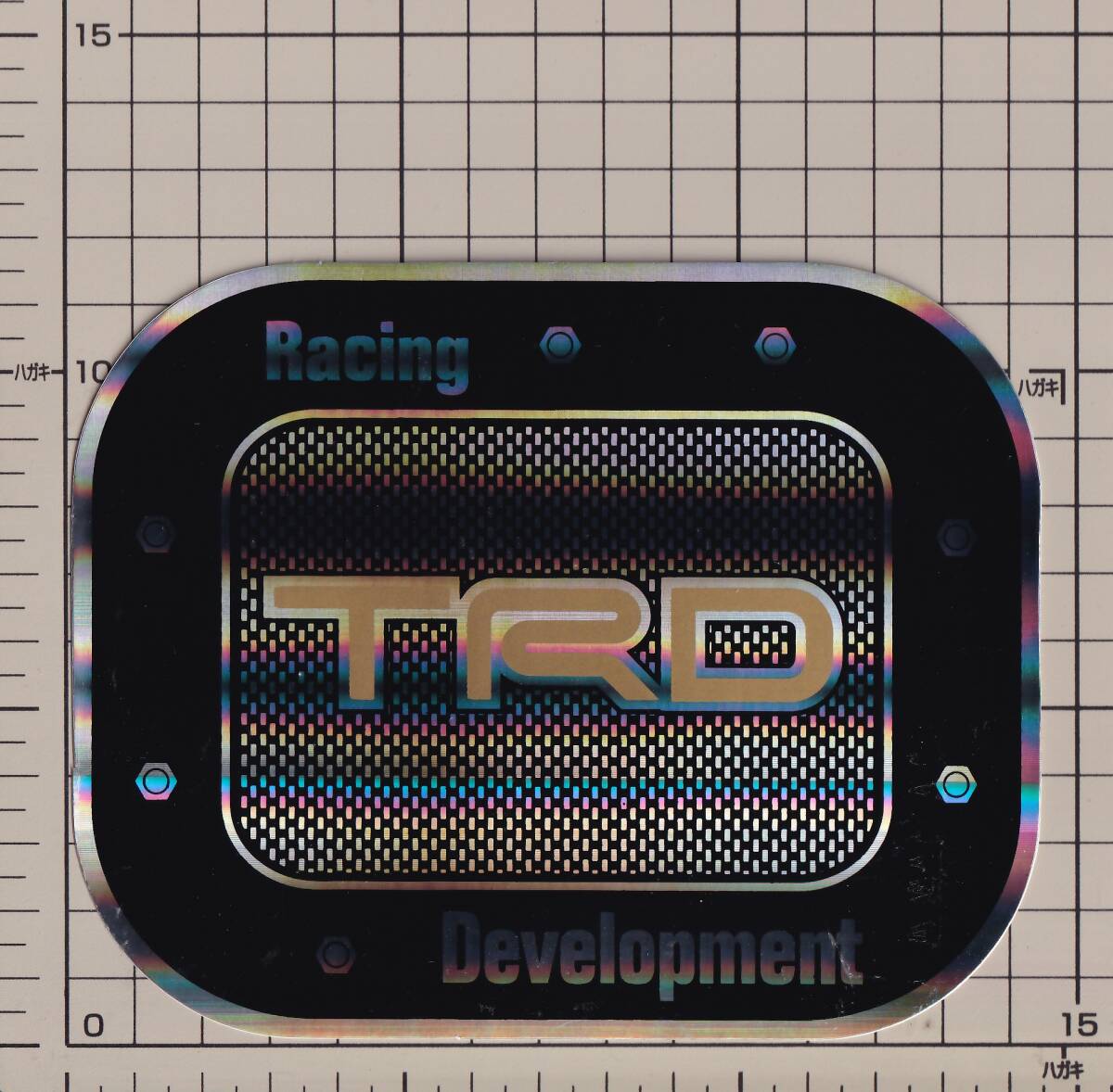 トヨタ TRD フューエルタンク レーシングデベロップメント スパンコール ステッカー ゴールド 金 gold_画像1