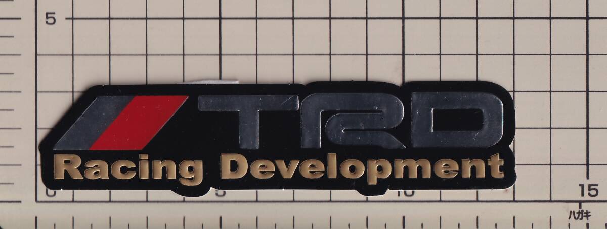 トヨタ TOYOTA TRD レーシングデベロップメント ホログラム ステッカー タイプ4 Racing Development 金色 ゴールド gold_画像1