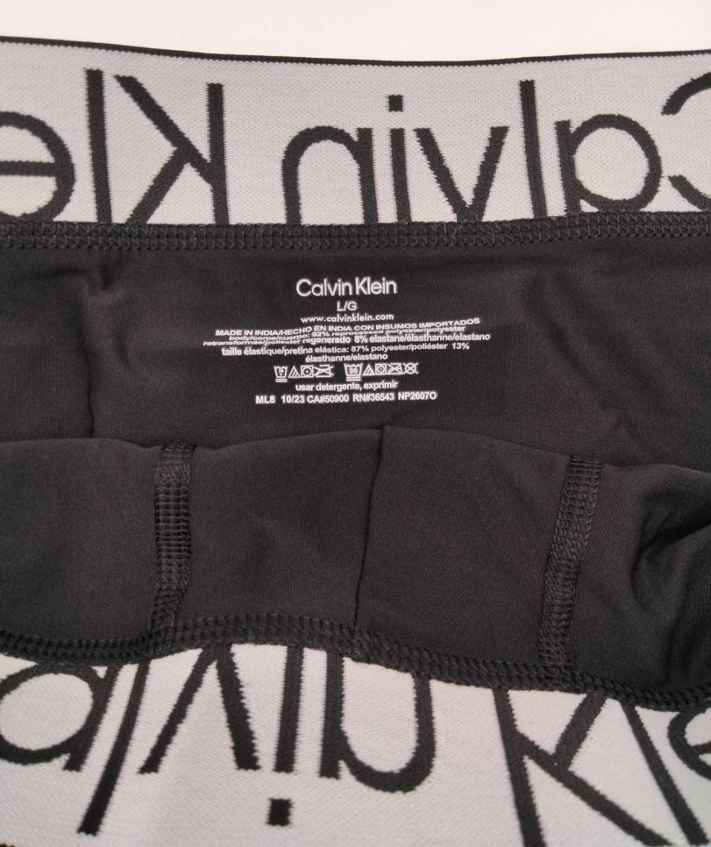 【Lサイズ】Calvin Klein(カルバンクライン) ローライズボクサーパンツ ブラック 3枚セット メンズボクサーパンツ 男性下着 NP2607
