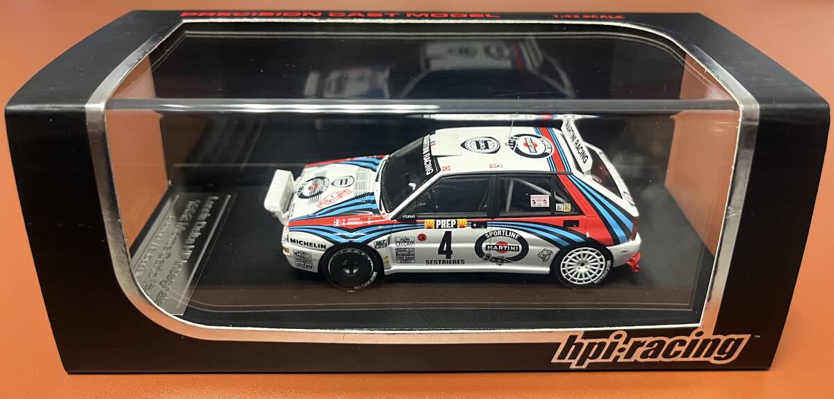 ■絶版品■【hpi-racing】1/43 ランチア デルタ HF インテグラーレ (#4) 1992 モンテカルロ マルティニ ライトポッド仕様
