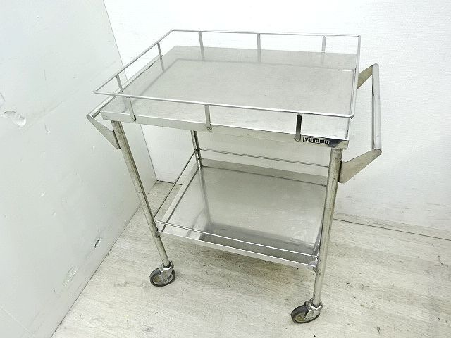 yuyama stainless steel Wagon small stainless steel caster times . car Cart nursing movement Wagon with casters . working bench 