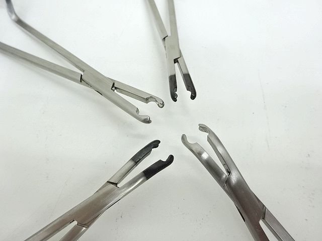 MIZUHOIKA クリップ鉗子 ４本セット ケース付き 医療用 医療器具 レトロ アンティークの画像7