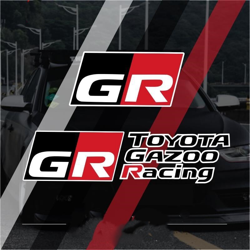 GR ステッカー ２枚セット TOYOTA GAZOO RACING シール 国内即日発送 送料無料の画像1