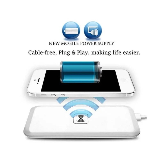 I ワイヤレス充電器 ブラック スマホを置くだけ簡単充電 iPhoneやPixelなどの充電Qi ワイヤレス充電器 ワイヤレスチャージャー無線高速充電_画像5