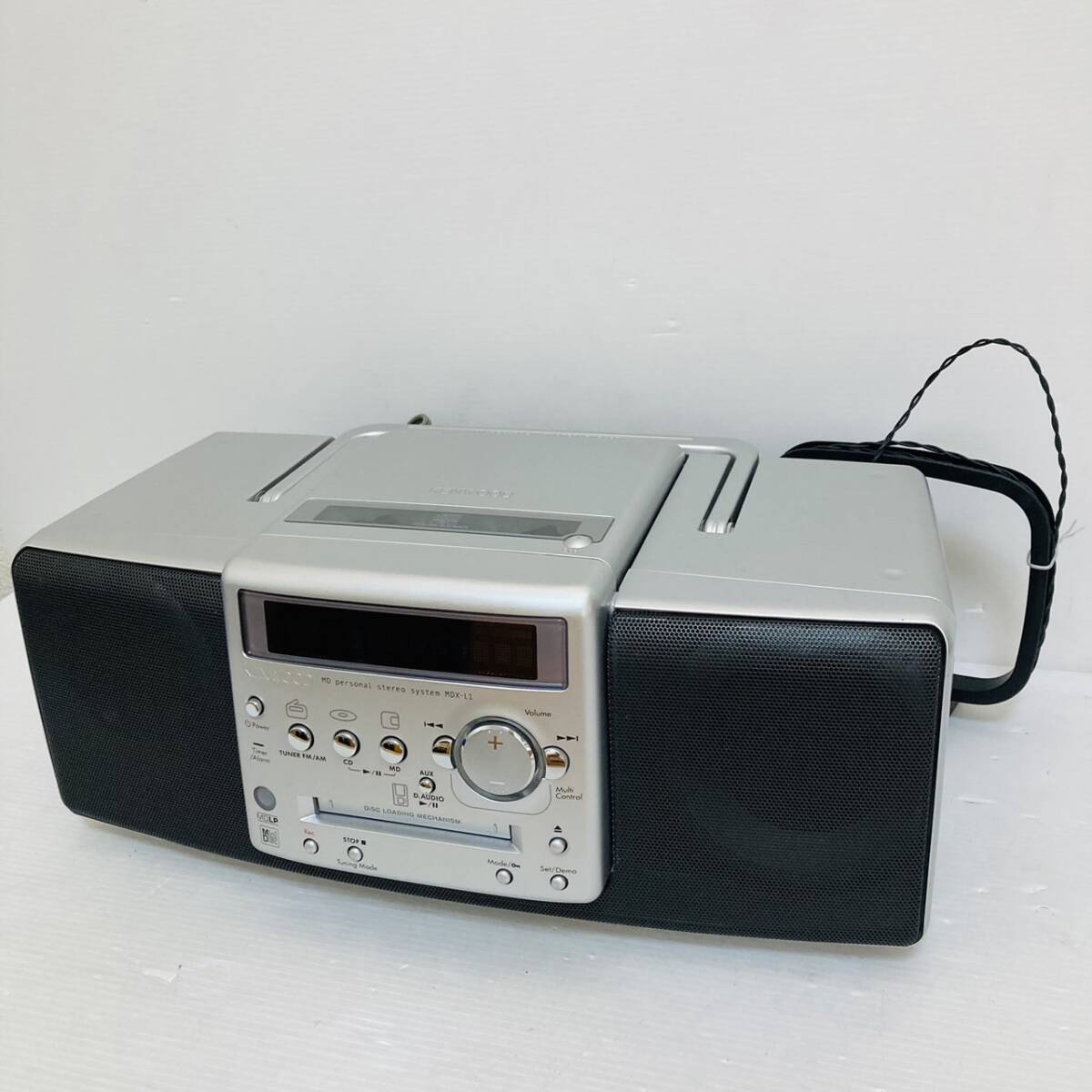 KENWOOD ケンウッド MDステレオ MDX-L1 リモコン欠品 動作品◇2006年製/Y041-33_画像1